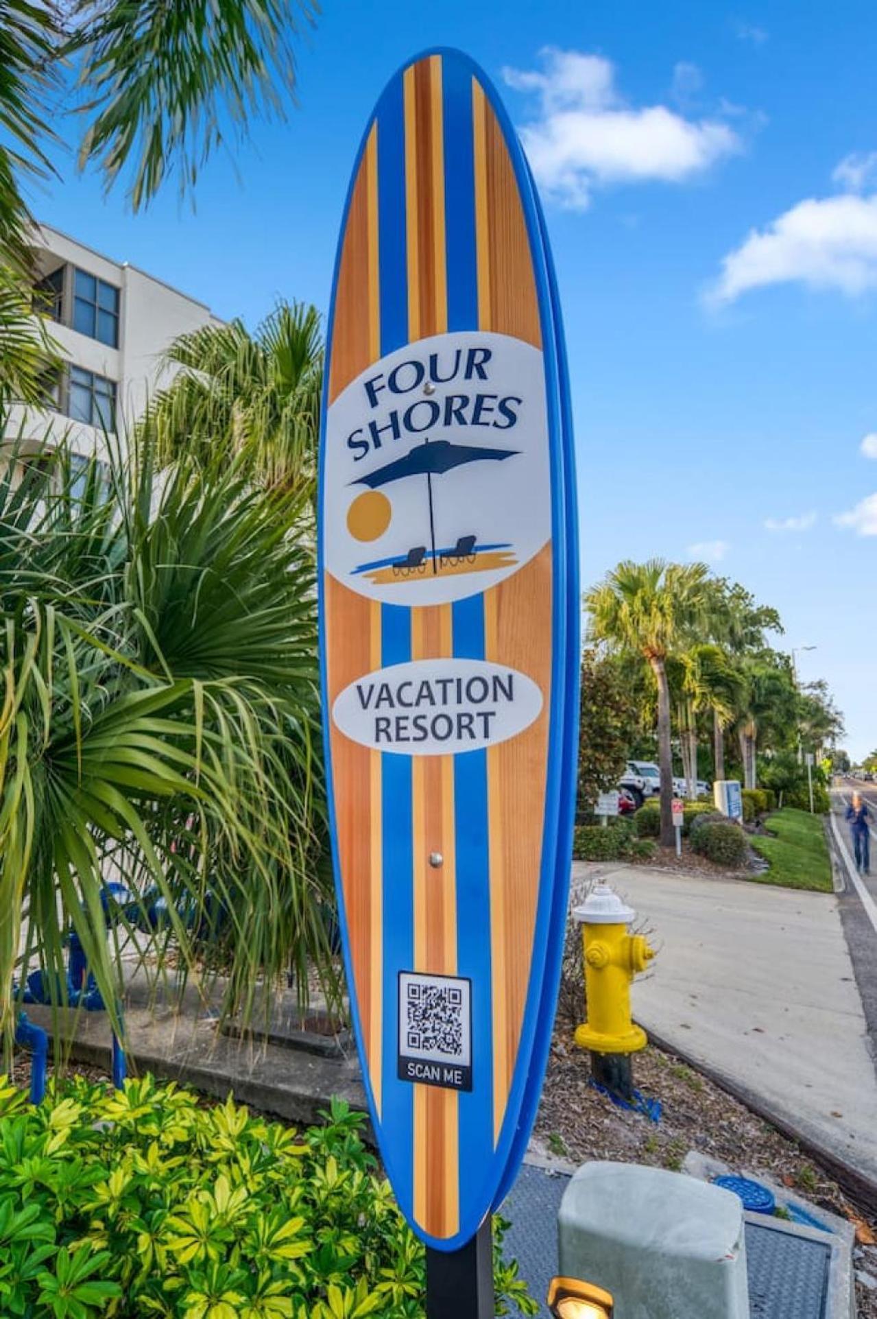 Four Shores Unit 3 Gulf Condo Direct Gulf With Pool And Spa Clearwater Beach Exterior photo